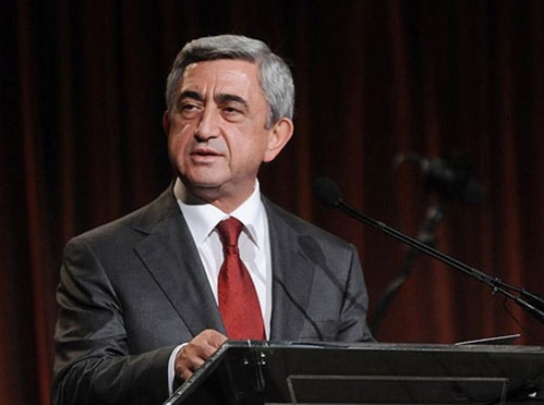 Armenian President Serzh Sargsyan Image by: Press service of the Armenian President