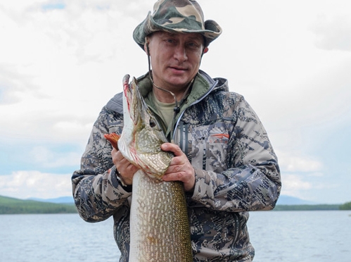 Ռուսաստանի նախագահ Վլադիմիր Պուտինը այս օրերին Սիբիրում հանգստի ժամանակ հսկա գայլաձուկ է որսացել Լուսանկարը՝ Alexey Nikolsky/Ria Novosti/remlin Pool via EPA