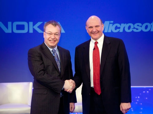 Стивен Элоп (Nokia) и Стив Балмер (Microsoft) Фото: http://today.mts.com.ua