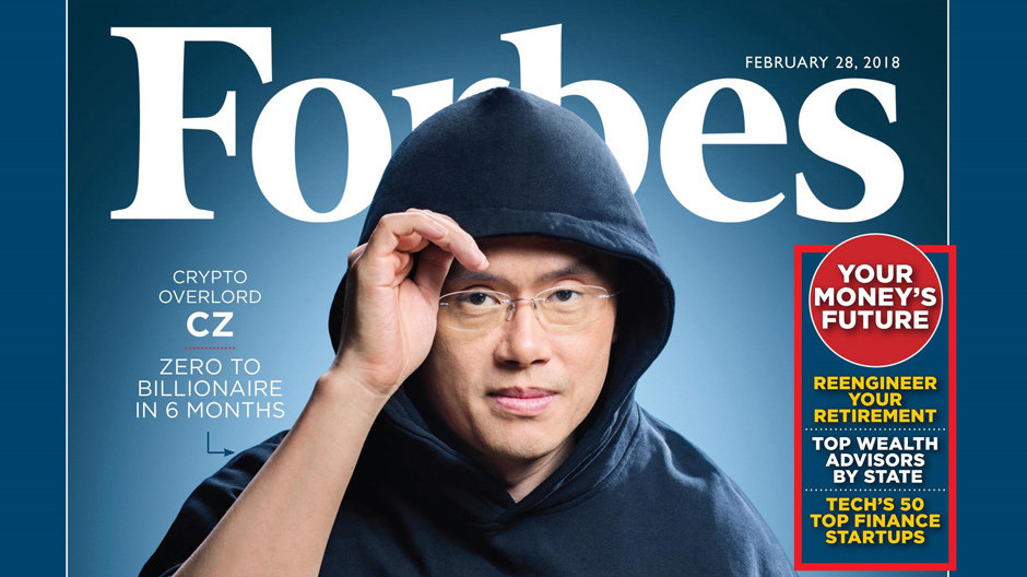 Forbes-ի շապիկին՝ Binance-ի ղեկավար Չանպեն Չժաոն   Լուսանկարը՝ coinlive.me