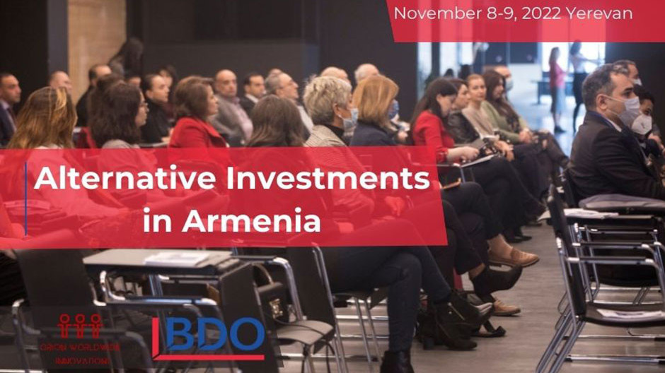 International conference “Alternative Investments in Armenia” to take place in Yerevan
