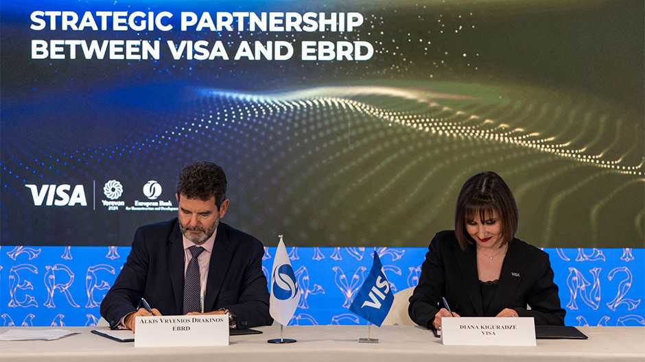 Visa and EBRD sign Memorandum of Understanding to boost digital payments, SMEs and female empowerment